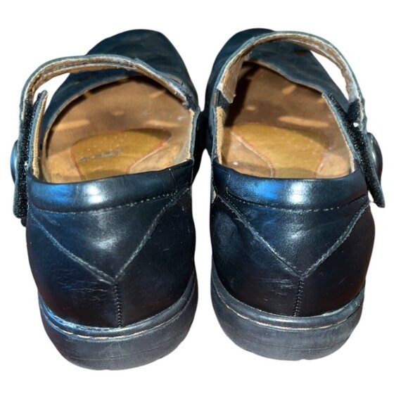 Cobb Hill Womens 9.5M Black Leather Mary Jane Shoes With Strap - Picture 7 of 7